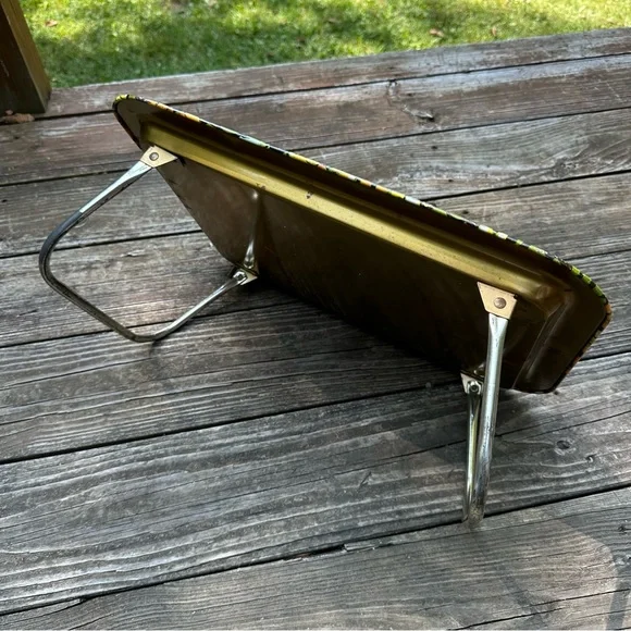 Vintage Marsh Allen Daisy Floral TV Tray